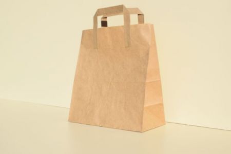 22x11x24 cm, sacosa natur cu maner flat exterior