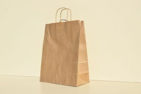22x11x29 cm, sacosa natur cu maner rasucit
