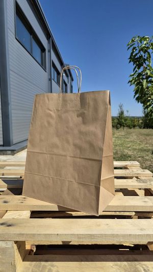 31*17*39 cm, Punga catering natur cu maner rasucit